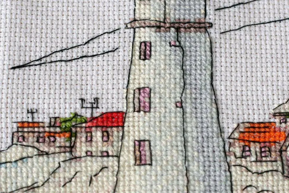 Cross-stitch kit Lighthouse light