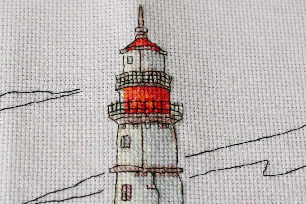 Cross-stitch kit Lighthouse light