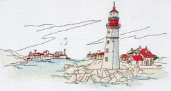 Cross-stitch kit Lighthouse light