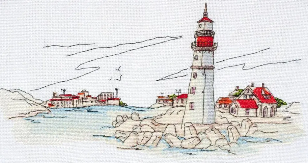 Cross-stitch kit Lighthouse light