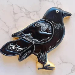 4.15" Crow Shape Steel Cookie Cutter for Halloween Baking