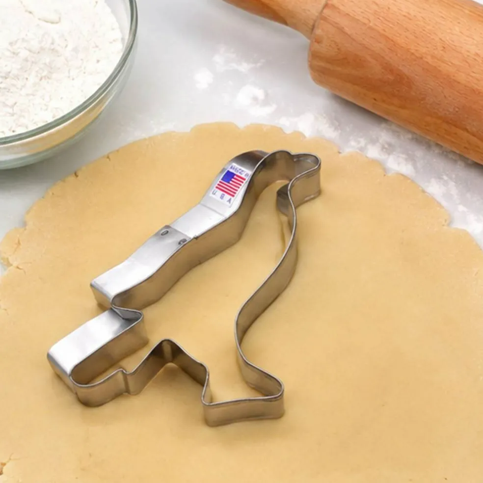 4.15" Crow Shape Steel Cookie Cutter for Halloween Baking