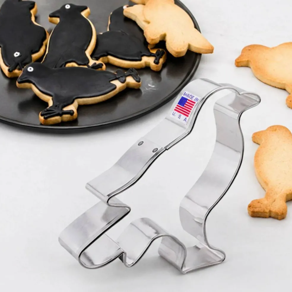 4.15" Crow Shape Steel Cookie Cutter for Halloween Baking