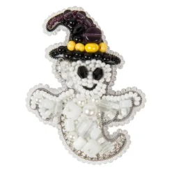 Crystal Art Beadwork Kit For Creating Broоch Ghost
