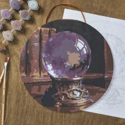 8" Crystal Ball Paint-by-Number Plywood Surface Kit by Artist's Loft®