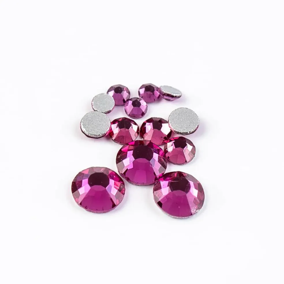 Crystal Lane DIY Assorted Glass Round Flatback Rhinestones Combo