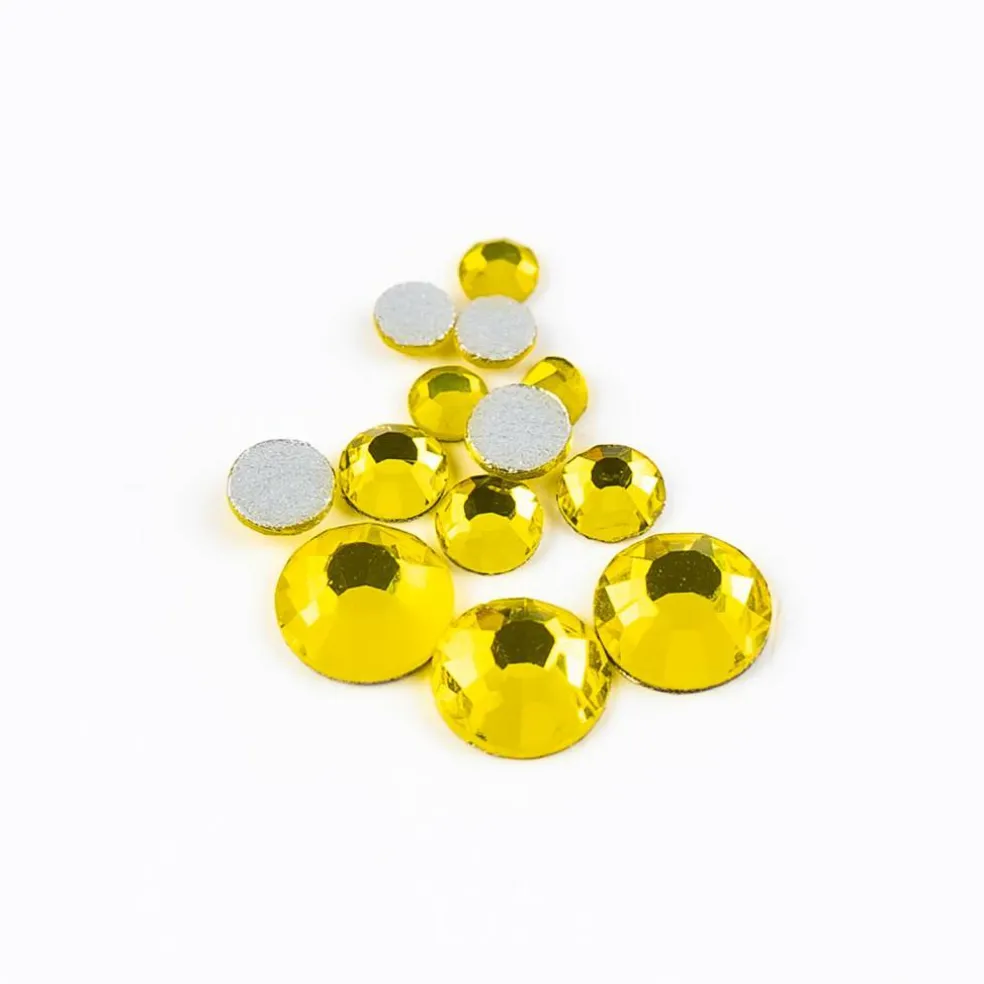 Crystal Lane DIY Assorted Glass Round Flatback Rhinestones Combo