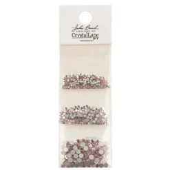 Crystal Lane DIY Assorted Glass Round Flatback Rhinestones Combo