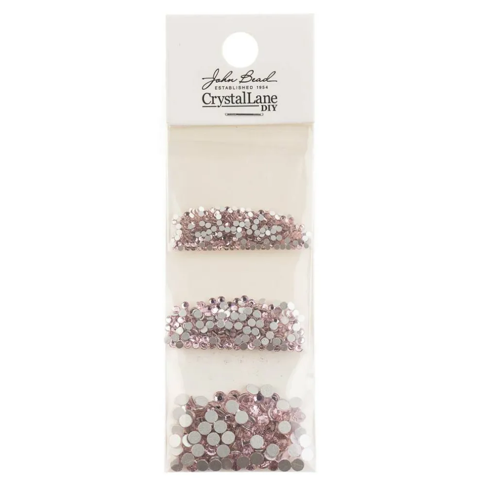 Crystal Lane DIY Assorted Glass Round Flatback Rhinestones Combo