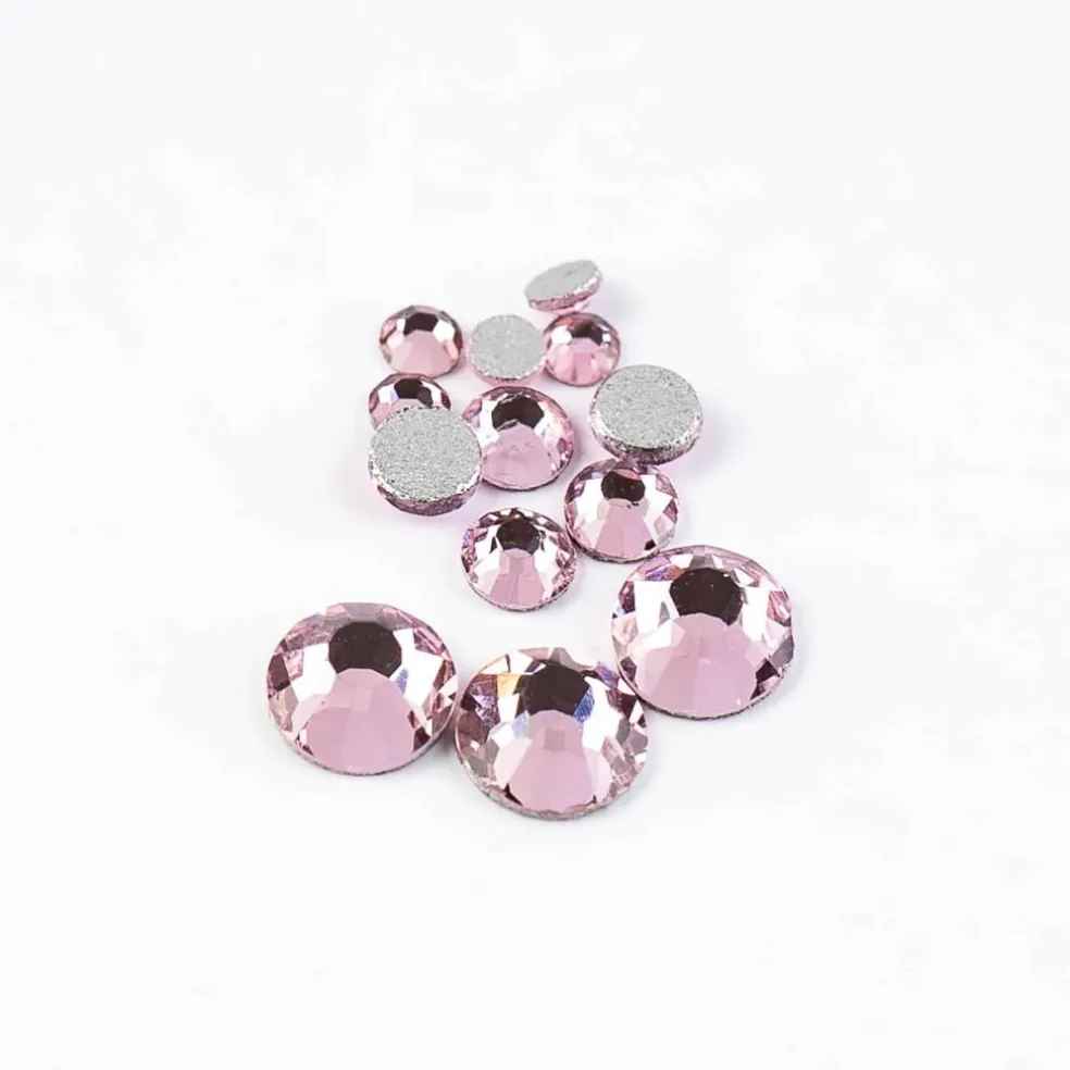 Crystal Lane DIY Assorted Glass Round Flatback Rhinestones Combo