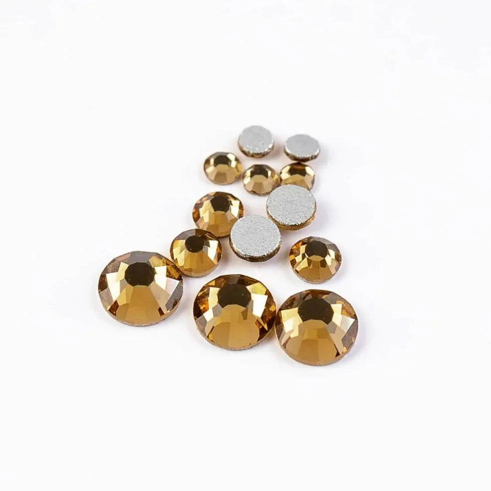 Crystal Lane DIY Assorted Glass Round Flatback Rhinestones Combo