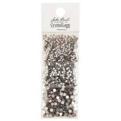 Crystal Lane DIY Assorted Glass Round Flatback Rhinestones Combo