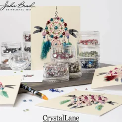 Crystal Lane DIY Assorted Glass Round Flatback Rhinestones Combo