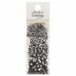 Crystal Lane DIY Assorted Glass Round Flatback Rhinestones Combo