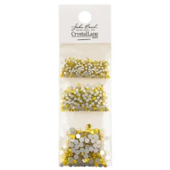 Crystal Lane DIY Assorted Glass Round Flatback Rhinestones Combo