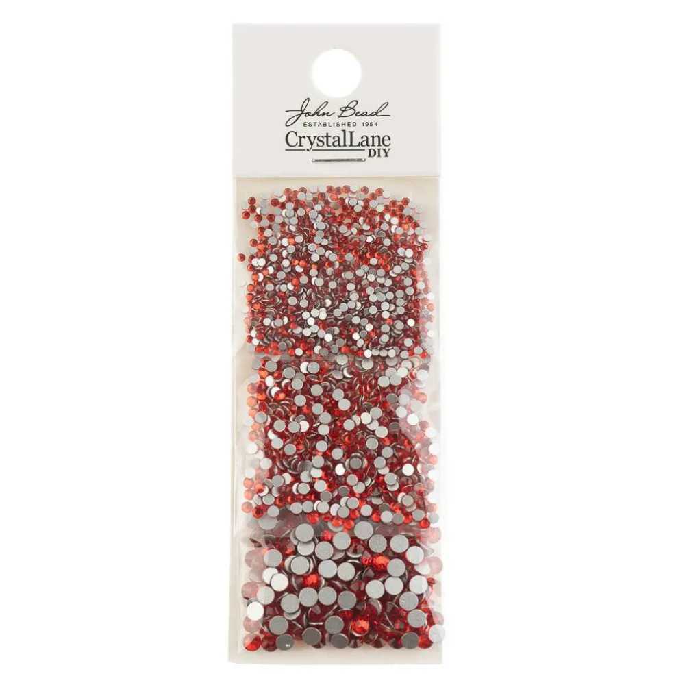 Crystal Lane DIY Assorted Glass Round Flatback Rhinestones Combo