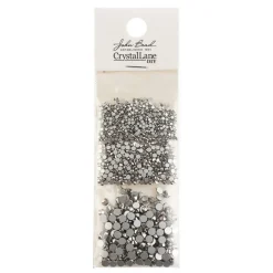 Crystal Lane DIY Assorted Glass Round Flatback Rhinestones Combo