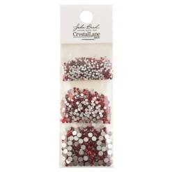 Crystal Lane DIY Assorted Glass Round Flatback Rhinestones Combo