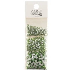 Crystal Lane DIY Assorted Glass Round Flatback Rhinestones Combo