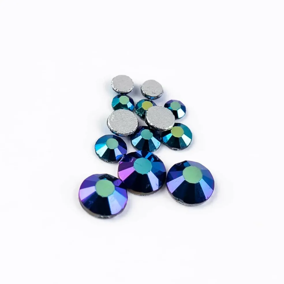 Crystal Lane DIY Assorted Glass Round Flatback Rhinestones Combo