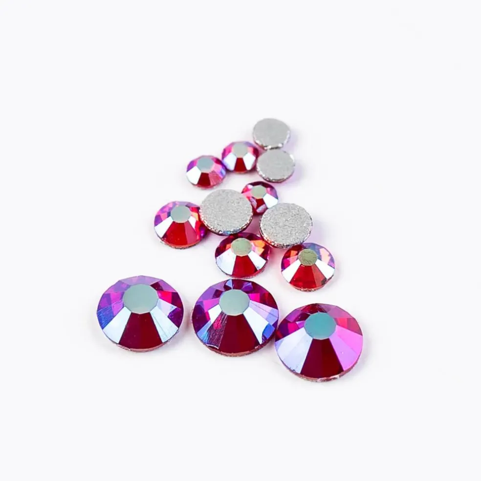Crystal Lane DIY Assorted Glass Round Flatback Rhinestones Combo