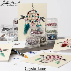Crystal Lane DIY Assorted Glass Round Flatback Rhinestones Combo