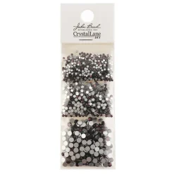 Crystal Lane DIY Assorted Glass Round Flatback Rhinestones Combo