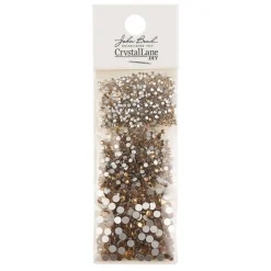 Crystal Lane DIY Assorted Glass Round Flatback Rhinestones Combo