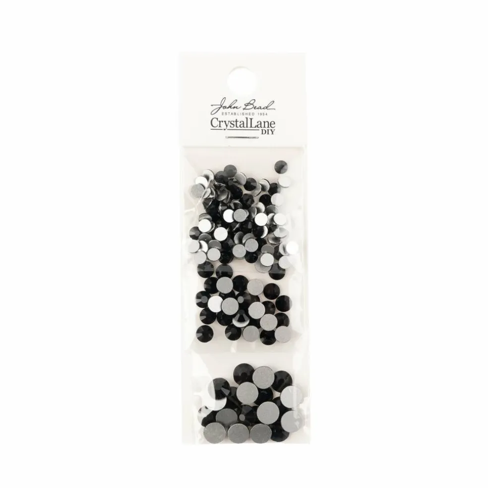 Crystal Lane DIY Assorted Round Glass Flatback Rhinestones Combo