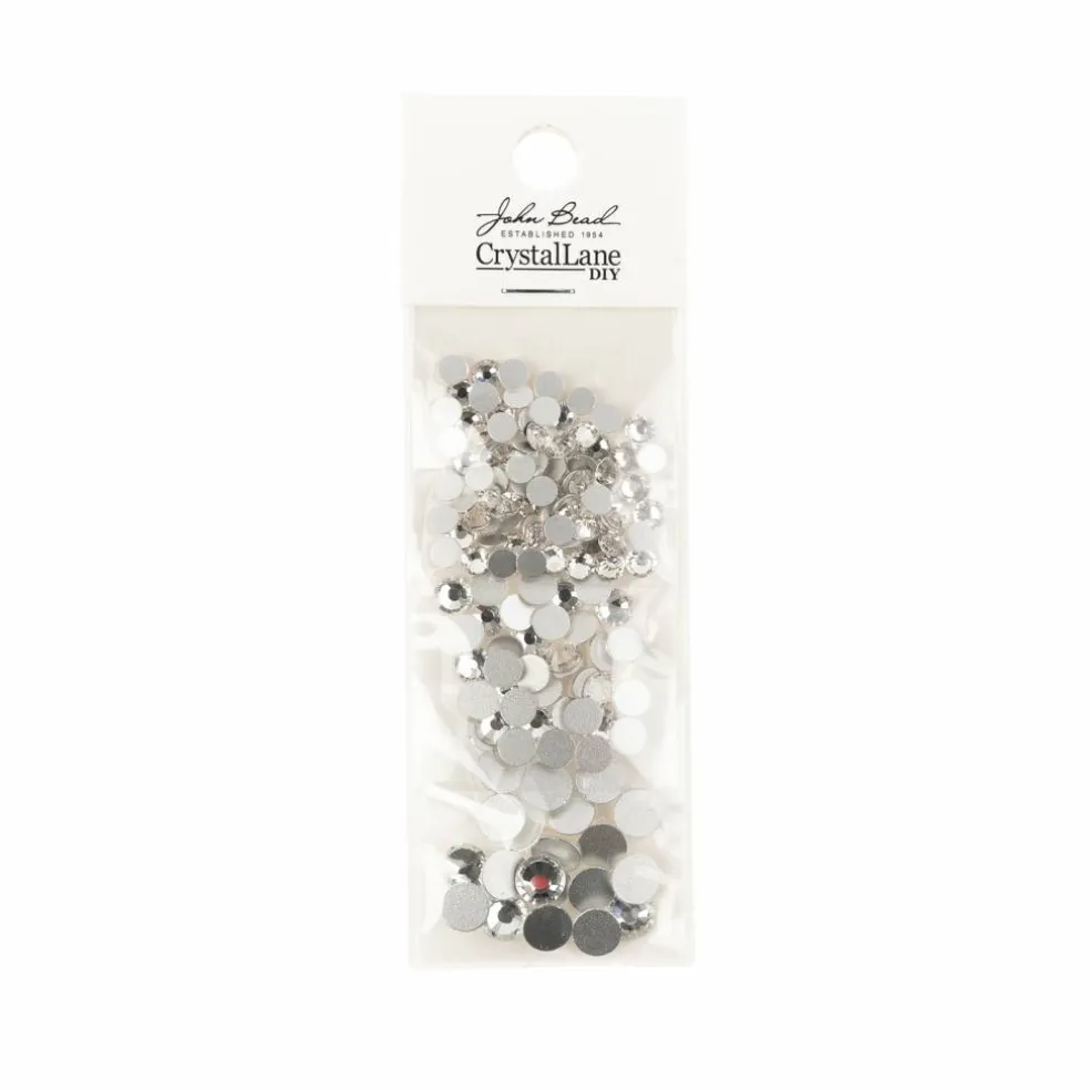 Crystal Lane DIY Assorted Round Glass Flatback Rhinestones Combo