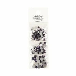 Crystal Lane DIY Assorted Round Glass Flatback Rhinestones Combo