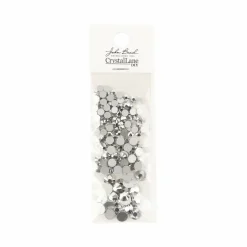 Crystal Lane DIY Assorted Round Glass Flatback Rhinestones Combo