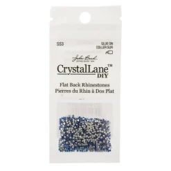 Crystal Lane DIY SS3 Glass Flatback Rhinestones, 1440pcs