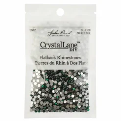 Crystal Lane DIY SS12 Glass Round Flatback Rhinestones, 2880ct.