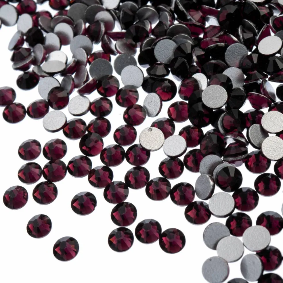 Crystal Lane DIY SS12 Glass Round Flatback Rhinestones, 2880ct.