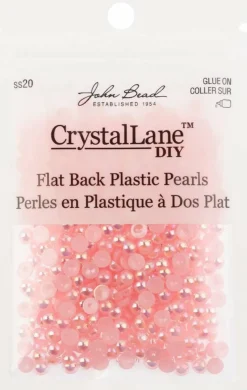 Crystal Lane DIY SS20(5mm) Plastic Pearl Flatback Rhinestones, 575pcs