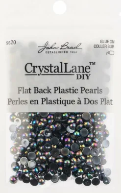Crystal Lane DIY SS20(5mm) Plastic Pearl Flatback Rhinestones, 575pcs