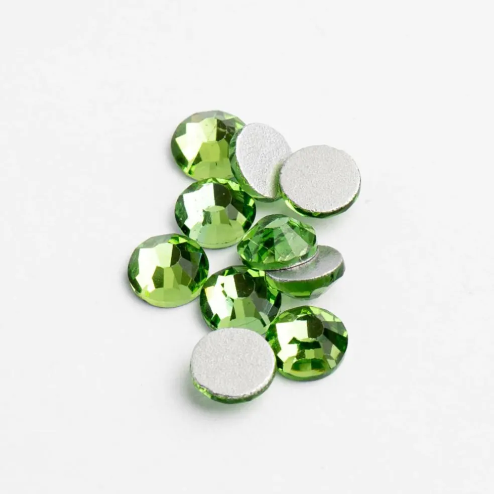 Crystal Lane DIY SS6 Round Glass Flatback Rhinestones, 1,440ct.