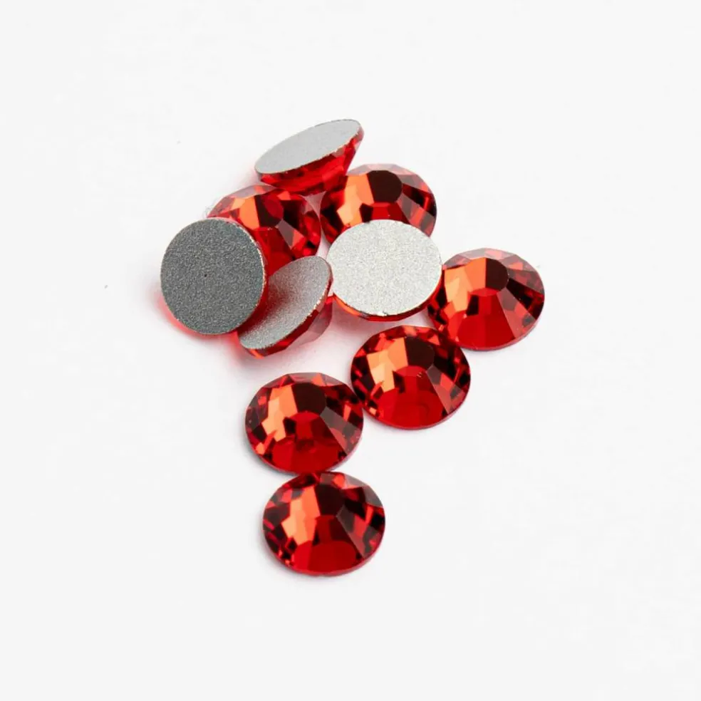 Crystal Lane DIY SS6 Round Glass Flatback Rhinestones, 1,440ct.