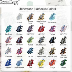 Crystal Lane DIY SS16 Round Glass Hotfix Flatback Rhinestones, 1,440ct.