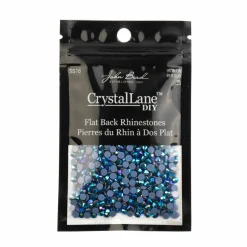 Crystal Lane DIY SS16 Round Glass Hotfix Flatback Rhinestones, 1,440ct.