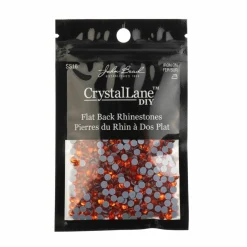 Crystal Lane DIY SS16 Round Glass Hotfix Flatback Rhinestones, 1,440ct.