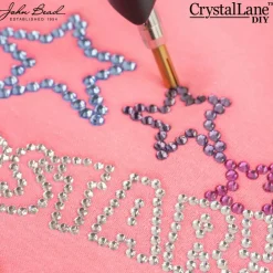 Crystal Lane DIY SS16 Round Glass Hotfix Flatback Rhinestones, 1,440ct.