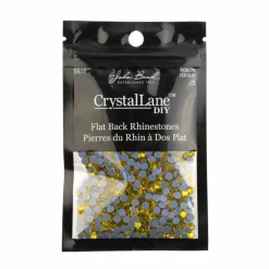 Crystal Lane DIY SS16 Round Glass Hotfix Flatback Rhinestones, 1,440ct.