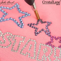 Crystal Lane DIY SS16 Round Glass Hotfix Flatback Rhinestones, 1,440ct.