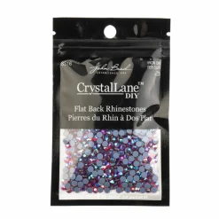 Crystal Lane DIY SS16 Round Glass Hotfix Flatback Rhinestones, 1,440ct.