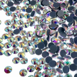 Crystal Lane DIY SS16 Round Glass Hotfix Flatback Rhinestones, 1,440ct.
