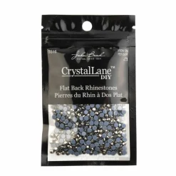 Crystal Lane DIY SS16 Round Glass Hotfix Flatback Rhinestones, 1,440ct.
