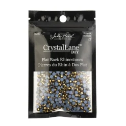Crystal Lane DIY SS16 Round Glass Hotfix Flatback Rhinestones, 1,440ct.