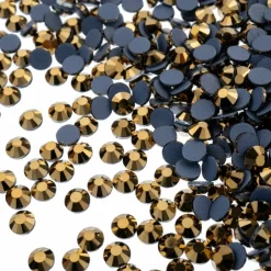 Crystal Lane DIY SS16 Round Glass Hotfix Flatback Rhinestones, 1,440ct.